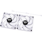 Thermaltake CT120 PC Cooling Fan White (2-Fan Pack) case fan Wit, 4-pins PWM fan-connector