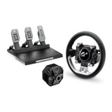 Thrustmaster T598 Servo Base + GT Wheel add-on + Raceline Pedals III LC stuur Zwart, Basis, stuur en pedalen
