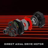 Thrustmaster T598 Servo Base + GT Wheel add-on + Raceline Pedals III LC stuur Zwart, Basis, stuur en pedalen