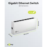 goobay 8-poort Gigabit Ethernet Switch Wit