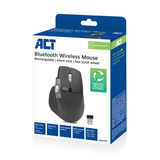 ACT Connectivity Draadloze multi-connect muis Zwart, 800 - 4800 DPI, 2.4 GHz / Bluetooth