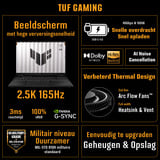 ASUS TUF Gaming F16 FX608JH-RV002W 16"  gaming laptop Grijs | Core i5-13450HX | RTX 5050 | 16 GB | 512 GB SSD