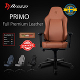 Arozzi Primo - Full Premium Leather - Brown gamestoel Bruin