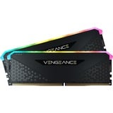 Corsair 32 GB DDR4-3600 Kit werkgeheugen Zwart, CMG32GX4M2D3600C18, Vengeance RGB RS, XMP 2.0