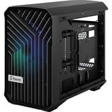 Fractal Design Torrent Nano RGB Black TG Light Tint midi tower behuizing Zwart | 2x USB-A | 1x USB-C | RGB | Tempered Glass