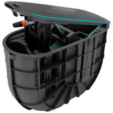 GARDENA Undercover slangenbox RollUp M, 20 meter slanghaspel Zwart/turquoise