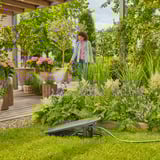 GARDENA Undercover slangenbox RollUp M, 20 meter slanghaspel Zwart/turquoise
