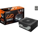 GIGABYTE , 1600 Watt voeding  Zwart