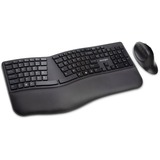 Kensington Pro Fit Ergo Wireless Keyboard & Mouse, desktopset Zwart, US lay-out