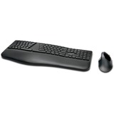 Kensington Pro Fit Ergo Wireless Keyboard & Mouse, desktopset Zwart, US lay-out