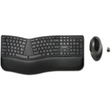 Kensington Pro Fit Ergo Wireless Keyboard & Mouse, desktopset Zwart, US lay-out