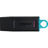 Kingston DataTraveler Exodia 64 GB usb-stick Zwart/turquoise, DTX/64GB