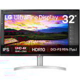 LG 32UN650K 31.5" 4K UHD monitor Wit, HDMI, DisplayPort, USB, Audio