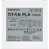 Montech TITAN PLA modulaire 1000 watt voeding  Wit, 2x PCIe