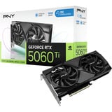 PNY GeForce RTX 5060 Ti OC 16GB grafische kaart DLSS 4, 3x DisplayPort, 1x HDMI 2.1
