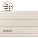 SAMSUNG Portable SSD T7 Shield, 2 TB externe SSD beige, MU-PE2T0K/EU, USB-C 3.2 Gen 2 (10 Gbit/s)