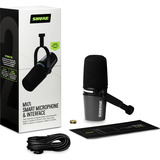 SHURE MV7i Slimme Microfoon & Interface Zwart