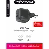 Sitecom 48W GaN Power Delivery Wall Charger Zwart