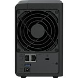 Synology DiskStation DS225+ incl. 2x Synology HAT3300-4T 4 TB harde schijf nas Zwart, 1x 1GbE LAN, 1x 2.5GbE LAN, 2x USB 3.2 Gen 1
