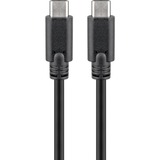 goobay Sync & Charge Super Speed USB-C kabel Zwart, 0.5 m