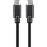 goobay Sync & Charge Super Speed USB-C kabel Zwart, 0,5 meter