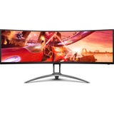AOC AG493QCX 49" Curved Gaming Monitor Zwart, 144 Hz, DFHD, HDMI, DisplayPort, USB, Freesync Premium