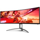 AOC AGON AG493QCX 49" Curved UltraWide gaming monitor Zwart, 2x HDMI, 2x DisplayPort, 3x USB-A 3.2 (5 Gbit/s), 1x USB-C 3.2 (5 Gbit/s), 144 Hz