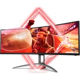 AOC AGON AG493QCX 49" Curved UltraWide gaming monitor Zwart, 2x HDMI, 2x DisplayPort, 3x USB-A 3.2 (5 Gbit/s), 1x USB-C 3.2 (5 Gbit/s), 144 Hz