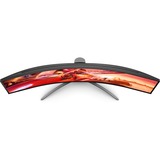 AOC AGON AG493QCX 49" Curved UltraWide gaming monitor Zwart, 2x HDMI, 2x DisplayPort, 3x USB-A 3.2 (5 Gbit/s), 1x USB-C 3.2 (5 Gbit/s), 144 Hz