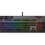 ASUS ROG Strix Flare II RGB mechanisch gaming toetsenbord Gunmetal, US lay-out (QWERTY), ROG NX Red, 100%, RGB leds, ROG PBT