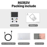 Anbernic RG 353V handheld game console Wit, 32 GB + 64 GB SD, WIFI 5G, Bluetooth 4.2, Android 11 + Linux