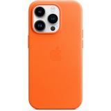 Apple Leren hoesje met MagSafe voor iPhone 14 Pro - Oranje telefoonhoesje Oranje