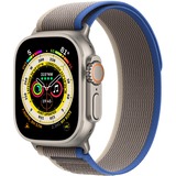 Apple Watch Ultra smartwatch 49mm, Blauw/grijs Trail-bandje S/M, Titanium, GPS + Cellular