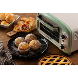 Ariete Vintage elektrische oven 3919/04 mini bakoven Groen, 10 liter