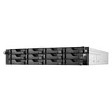 Asustor Lockerstor 12R Pro Gen2 (AS7212RDX) nas Zwart/metaal, 2x 1G LAN, 2x 10G LAN, 4x USB 3.2 Gen 1
