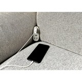 Brennenstuhl Estilo stekkerdoos voor bank met USB-oplaadfunctie stekkerdoos Grijs/antraciet, 1x euroaansluiting en 2x USB-lader
