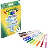 Crayola Afwasbare viltstiften met superpunt tekenen 12 stuks