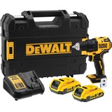 DeWALT Accuschroefboormachine DCD708D2T 18V schroeftol Geel/zwart, TSTAK Box, 2 Li-ion accu's (2,0 Ah) inbegrepen
