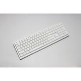Ducky Zero 6108 Pure White RGB mechanisch gaming toetsenbord Wit, US lay-out (QWERTY), Cherry MX2A Brown, 100%, RGB leds, Double-shot PBT, hot swap, 2.4GHz | Bluetooth | USB-C