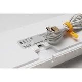 Ducky Zero 6108 Pure White RGB mechanisch gaming toetsenbord Wit, US lay-out (QWERTY), Cherry MX2A Brown, 100%, RGB leds, Double-shot PBT, hot swap, 2.4GHz | Bluetooth | USB-C