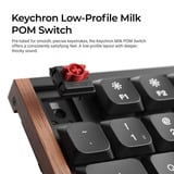 Keychron K5 Ultra 8K Wireless Custom Mechanical Keyboard Zwart, US lay-out (QWERTY), Keychron Milk POM Banana, 100%, RGB leds, LSA Double-shot PBT, USB-C | 2.4 GHz | Bluetooth 5.2