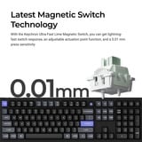 Keychron Q6 HE 8K Magnetic Switch Keyboard Zwart, US lay-out (QWERTY), Keychron Ultra-Fast Lime, 100%, RGB, Hot swap, 8K