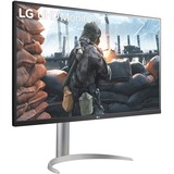 LG 32UP55NP-W 31.5" 4K Ultra HD Monitor Zilver/zwart, HDMI, DisplayPort, Sound