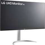 LG UltraFine 32UP55NP-W 31.5" 4K UHD monitor Zilver/zwart, 2x HDMI, DisplayPort, 2x USB-A, USB-C