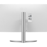 LG UltraFine 32UP55NP-W 31.5" 4K UHD monitor Zilver/zwart, 2x HDMI, DisplayPort, 2x USB-A, USB-C