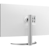 LG UltraFine 32UP55NP-W 31.5" 4K UHD monitor Zilver/zwart, 2x HDMI, DisplayPort, 2x USB-A, USB-C