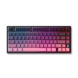 MCHOSE Z75S Black Pink Hyacinth Metal Top Cover Wireless Mechanical, toetsenbord Zwart/pink (roze), US lay-out, KTT Hyacinth, 75%, RGB, Hot swap, Side engraved PBT, draadloos / Bluetooth / USB-C