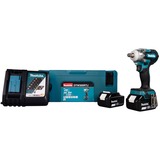 Makita Slagmoersleutel DTW300RTJ blauw/zwart, Accu en lader inbegrepen