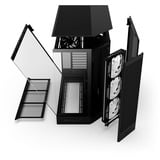 NZXT NZXT H9 Flow RGB (2025) All Black midi tower behuizing Zwart (mat) | 2x USB-A | 1x USB-C | RGB | Window