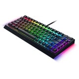 Razer BlackWidow V4 75%, gaming toetsenbord Zwart, US lay-out, Razer Orange, RGB leds, TKL, Doubleshot ABS, hot swap